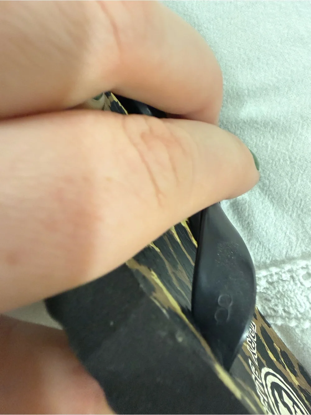 Tory Burch Leopard Print Flip Flop Sandals with Black Straps